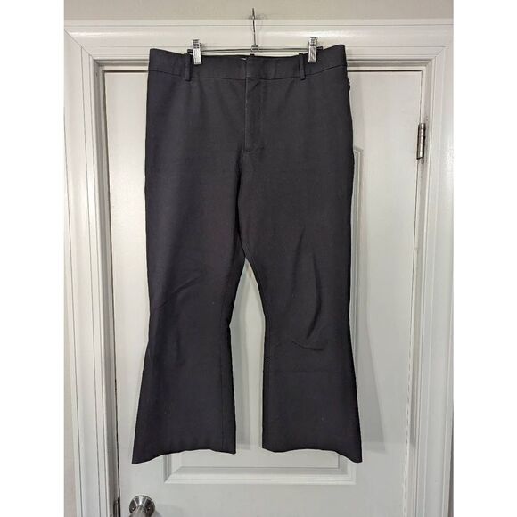 Frame Le Crop Mini Boot Pants women's size 14 black office career - Picture 3 of 9